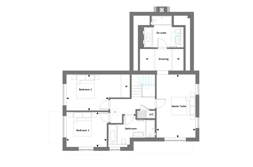 Oaklands Chase Floorplan Plot 1 First Floor