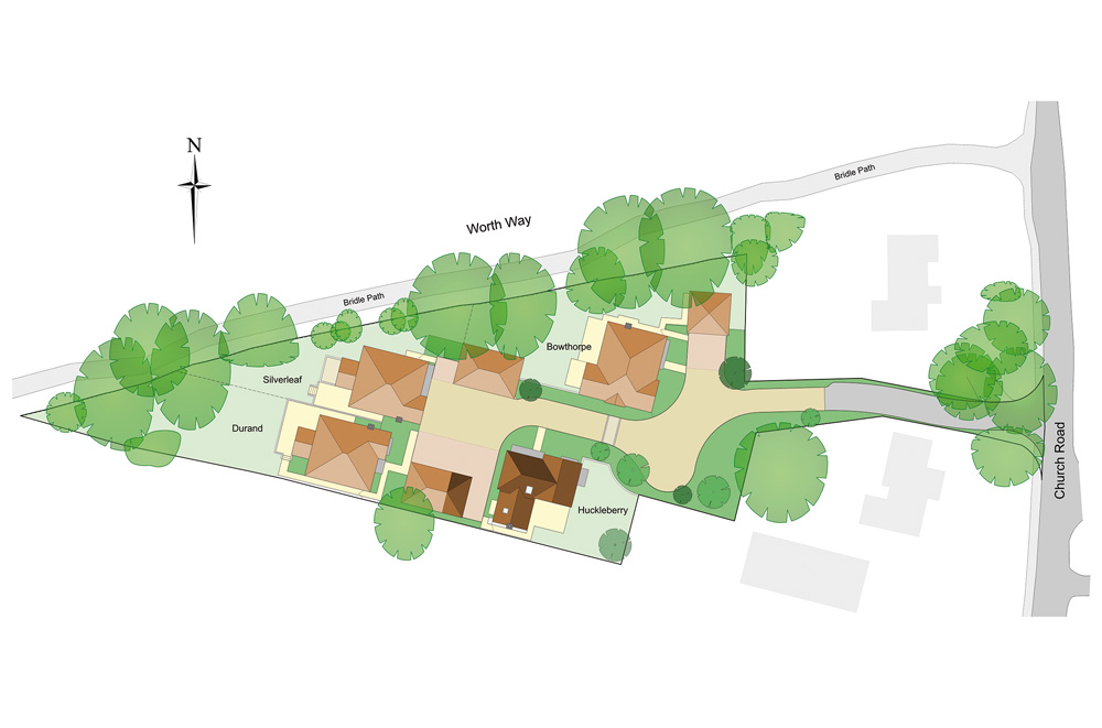 Oaklands Chase site plan