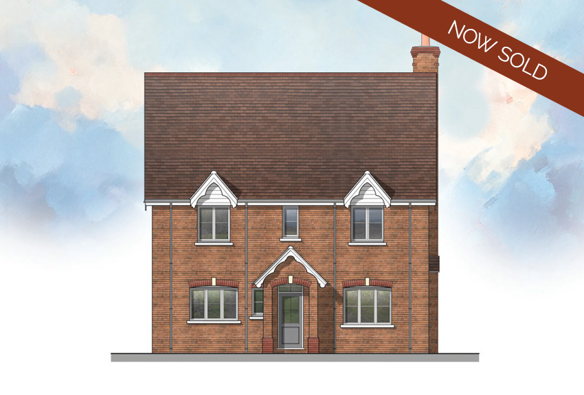 Two individually designed 4 bedroom detached houses with double garages in a semi-rural location on the edge of the village