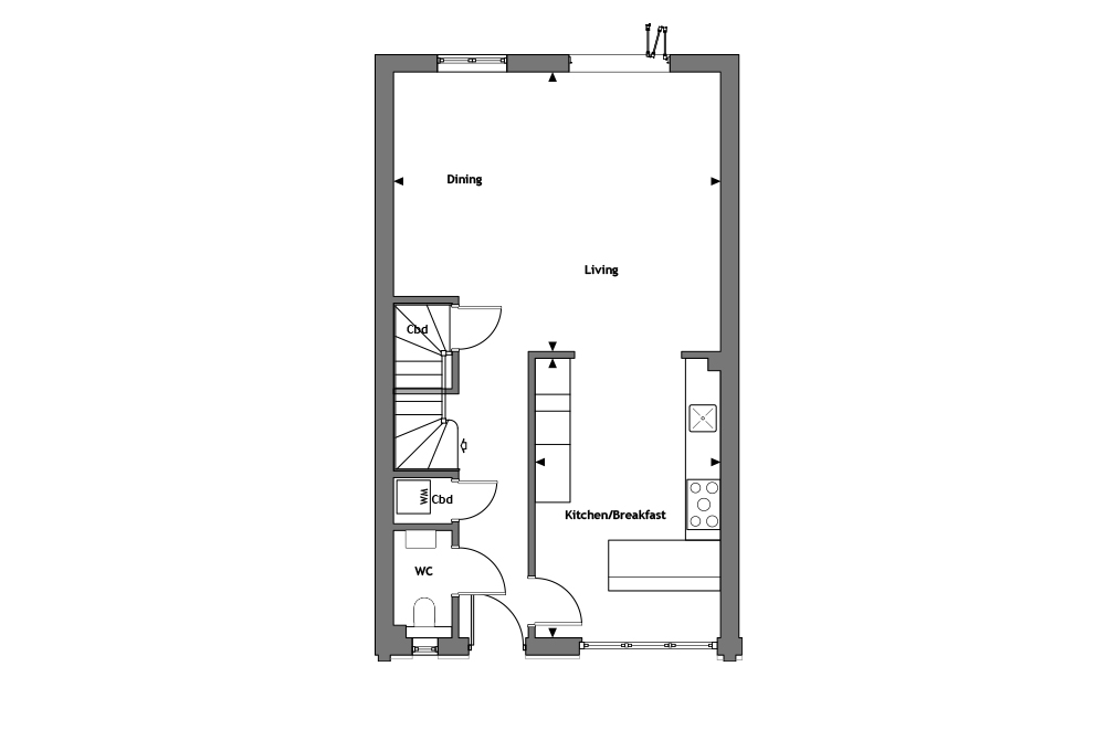 Plot 2 floor plan Swallows Gate