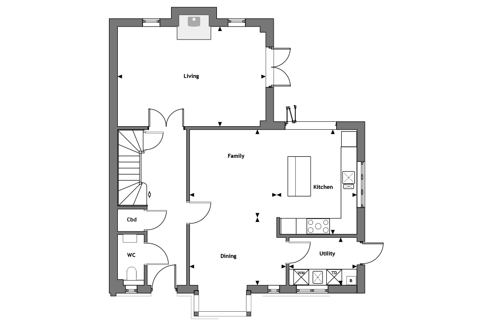 Plot 4 floorplan Swallows Gate