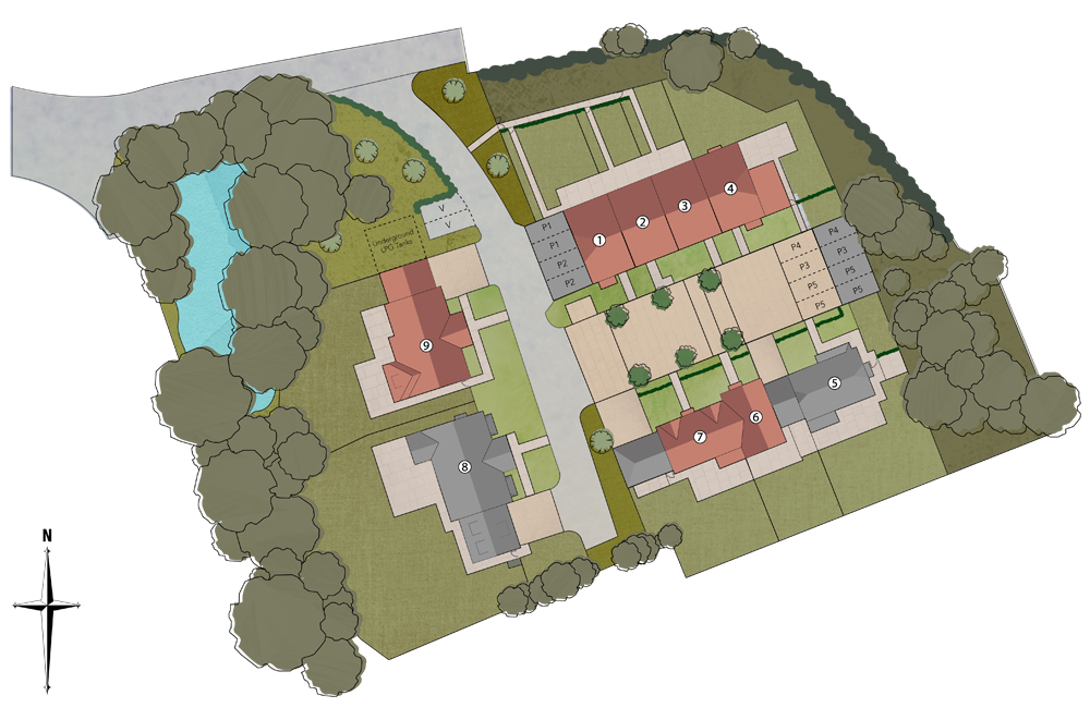 Swallows Gate Mannings Heath site plan