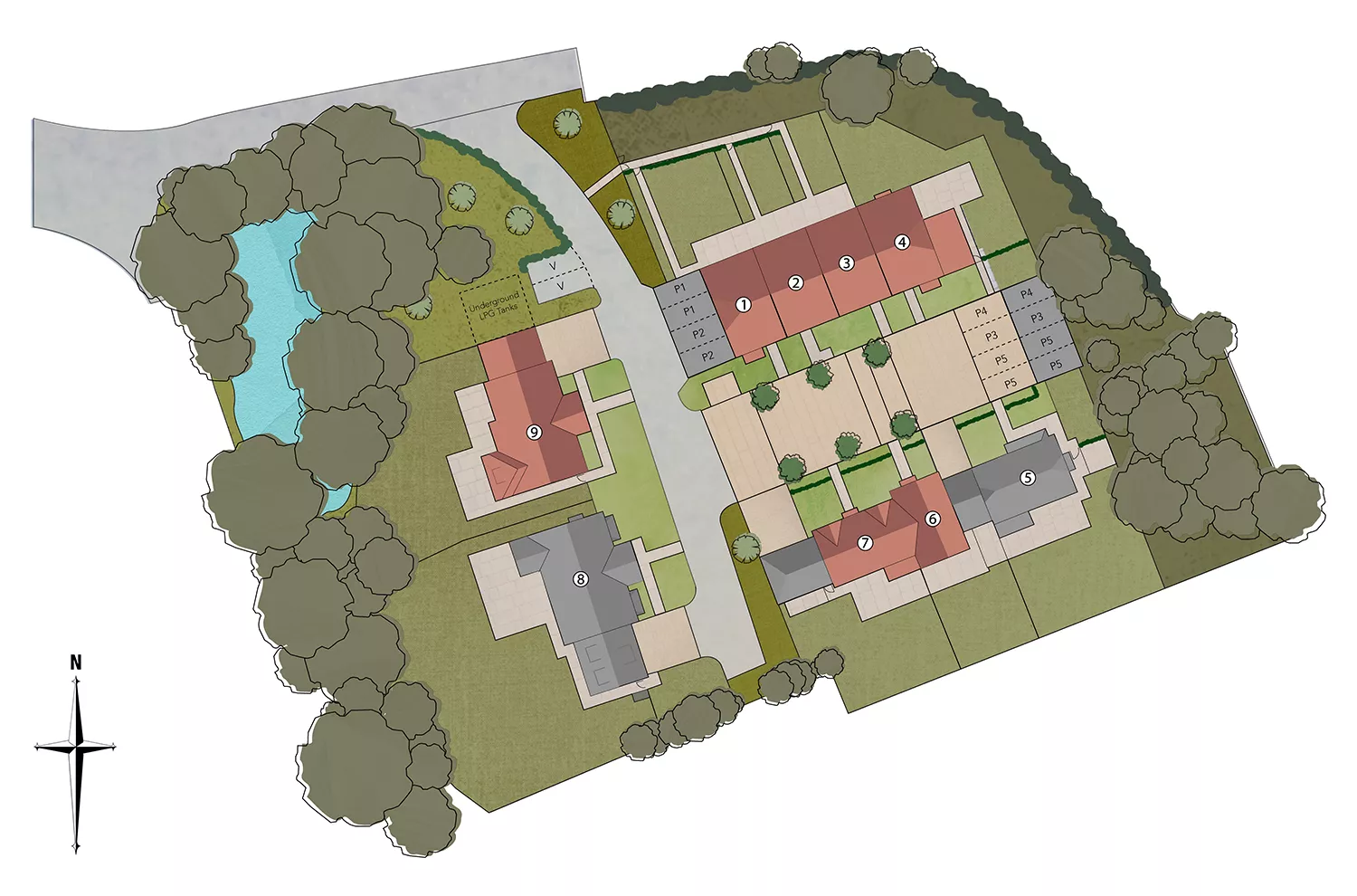 Swallows Gate site plan